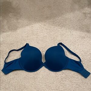 Preowned Soma Memorable Full Coverage Underwire Ink Teal 34G Bra